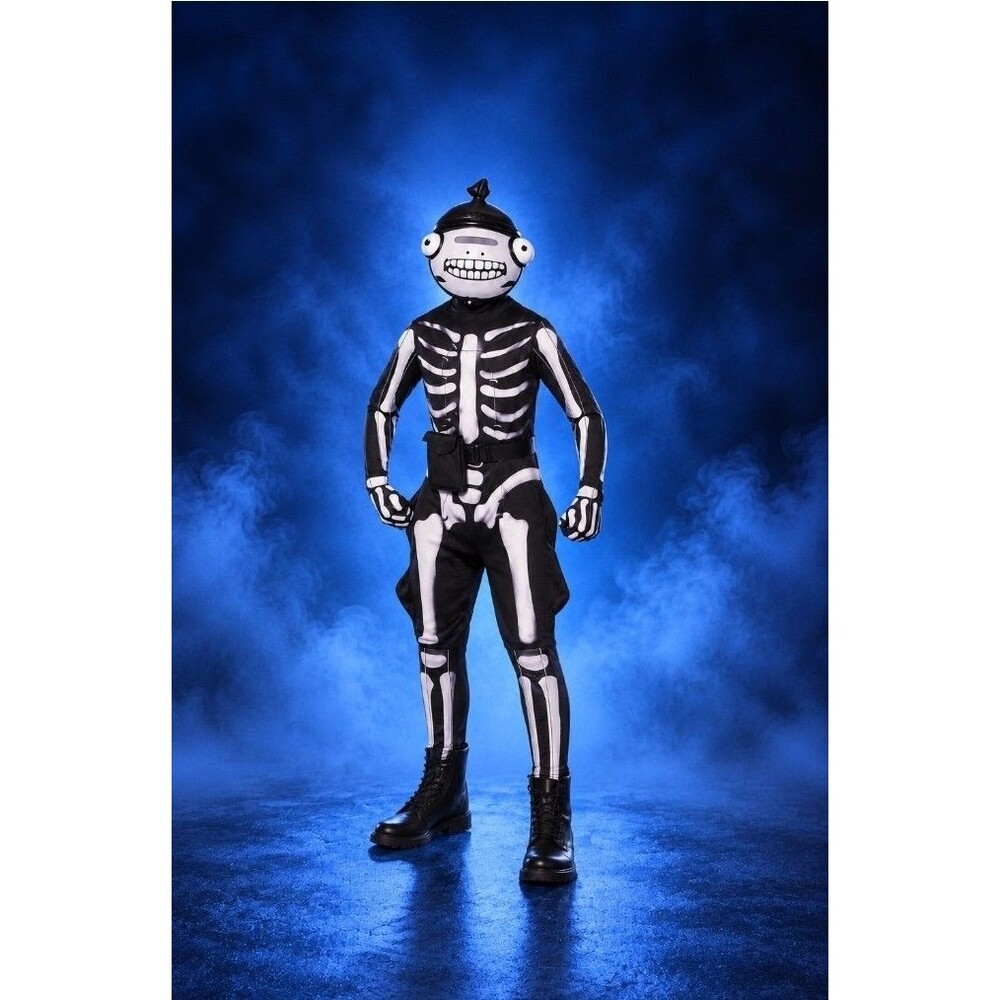 Spirit Fortnite Fishskull Halloween Deluxe Costume Youth XL 14 16 Complete C51